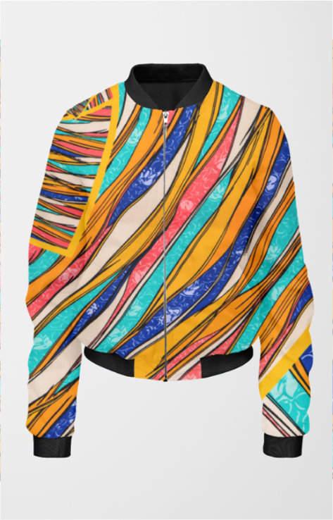 Women All Over Printed Bomber Jacket