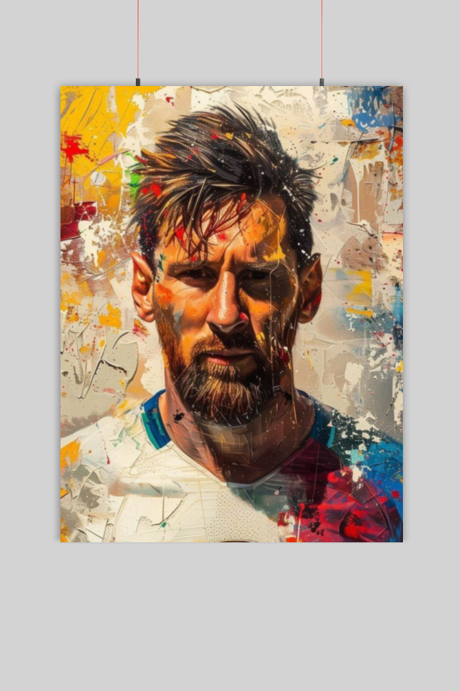 Lionel Messi Wall Art Board Poster