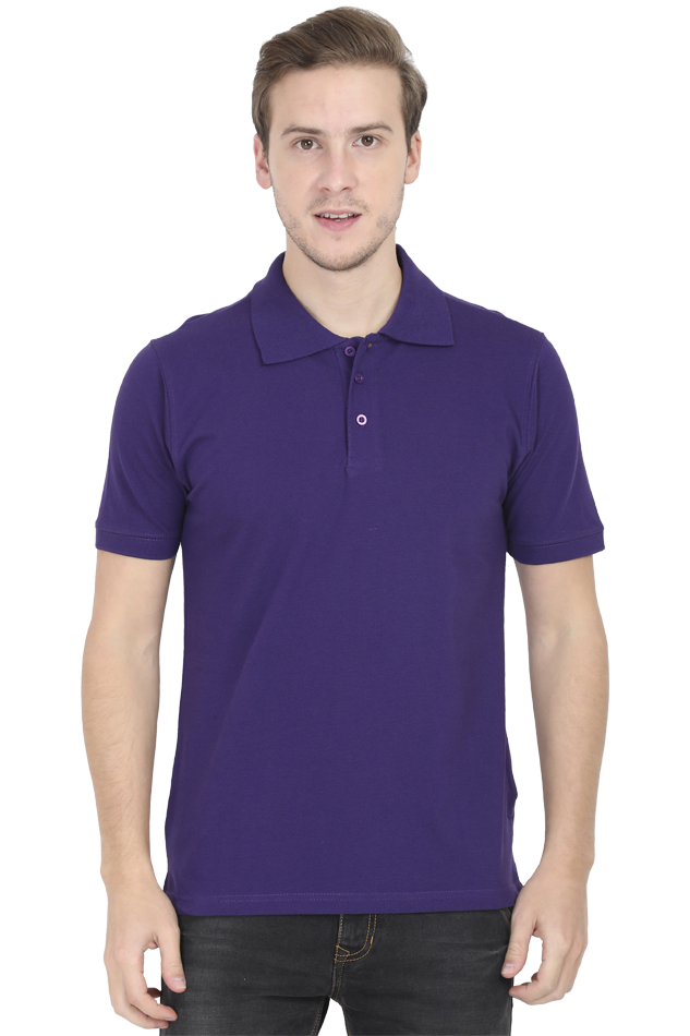 Plain Men Polo Half Sleeve T-Shirt