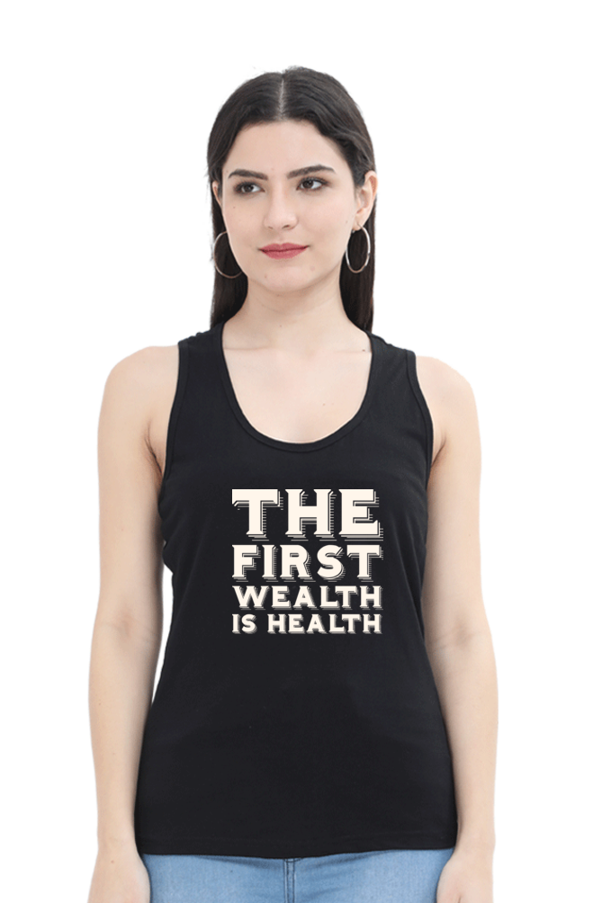 Fitness Quote Designed Women Tank Top