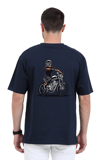 Biker Design Unisex Oversized T-Shirt