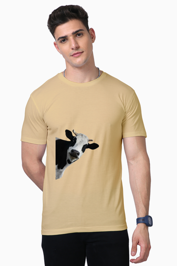 Funny cow design Unisex supima T-shirt