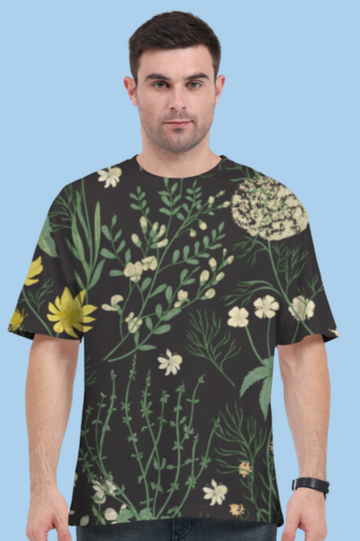 Aesthetic Pattern all over printed oversized Unisex T-Shirt