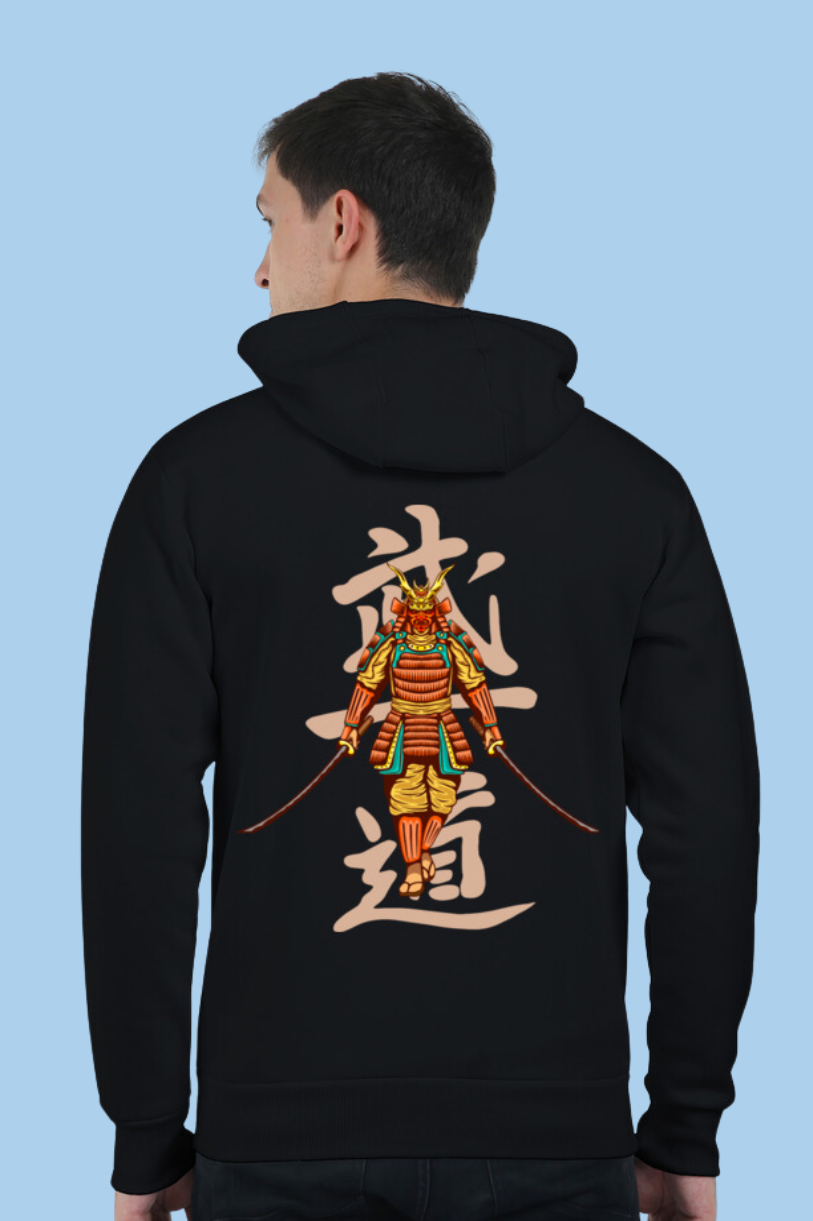 Samurai Design Heavyweight Unisex Hoodie