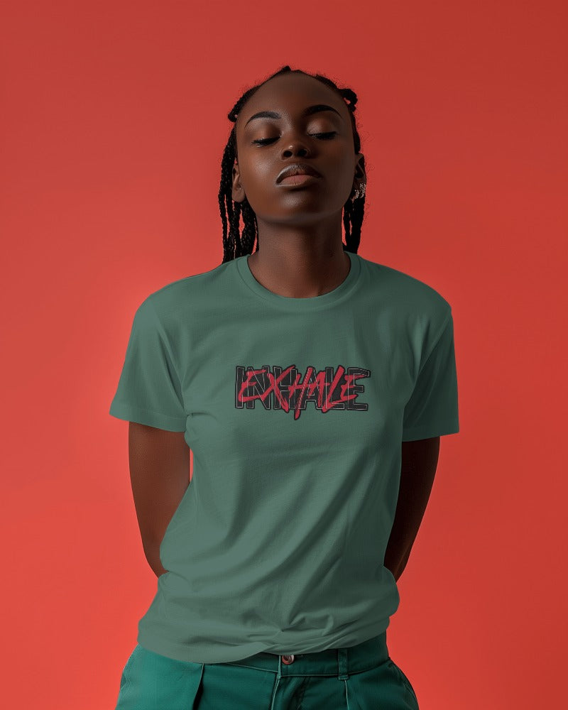 Inhale-Exhale Design Women Classic T-shirt