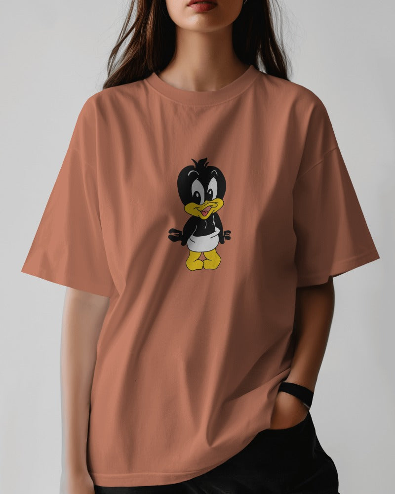 Cute Cartoon Duck Unisex Oversized classic T-shirt